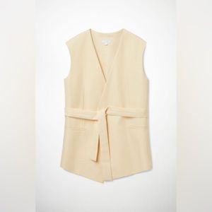 COS Belted Waistcoat In Beige